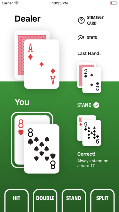 Screenshot #2 pour Blackjack Trainer+ Strategy