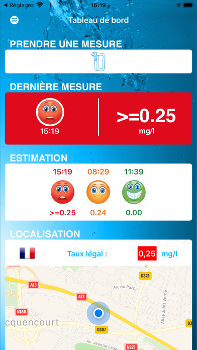 Screenshot #1 pour Breathalyzer