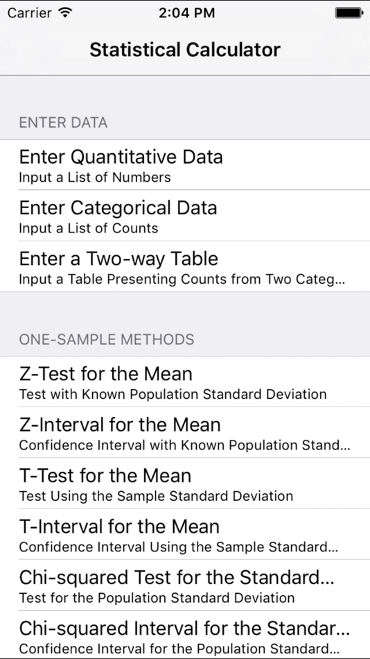 #1. StatsCalc (iOS) 由: Ulrich Hoensch
