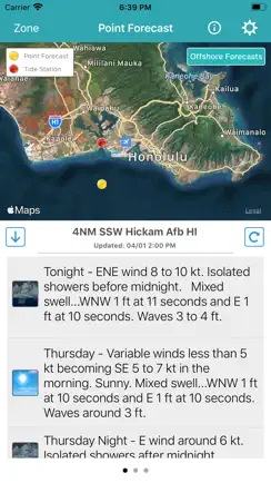 NOAA Marine Forecast & Weather iPhone image 1