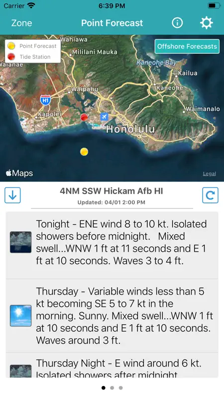 NOAA Marine Forecast & Weather screenshot 1 of 5