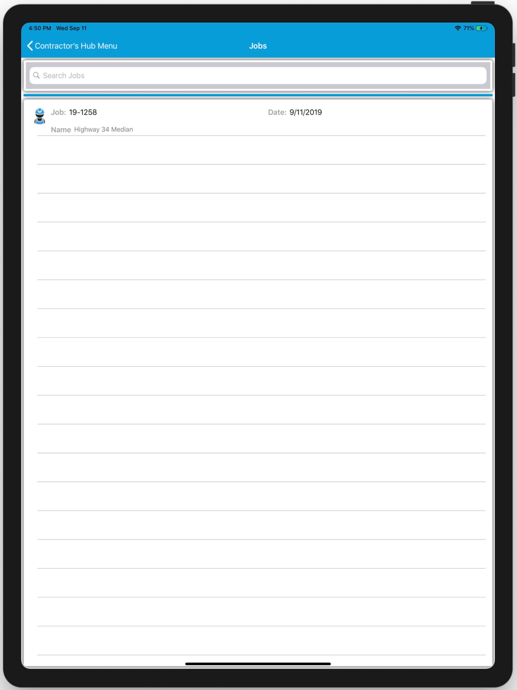 Contractor Hub App