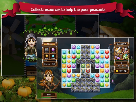 Screenshot #6 pour Age of Heroes TB - Match3