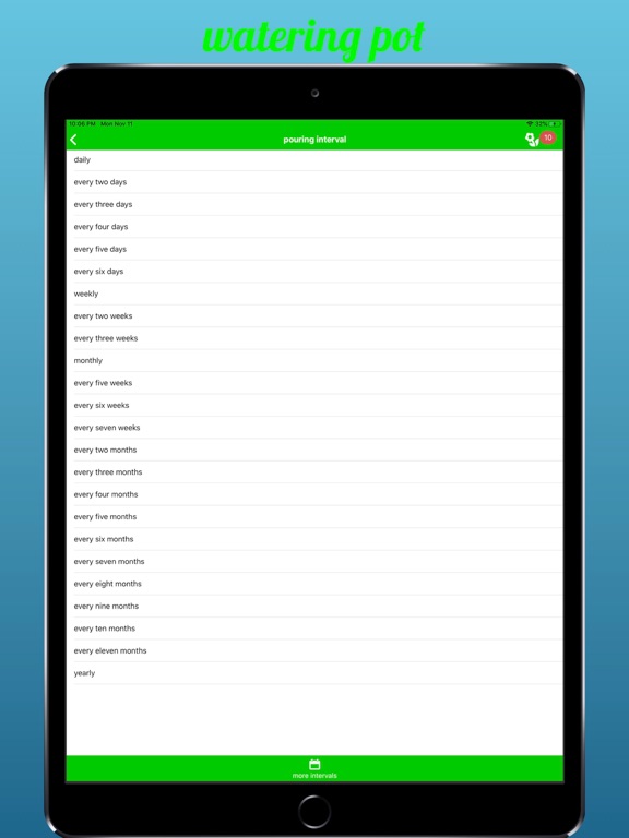 Watering Pot iPad screenshot