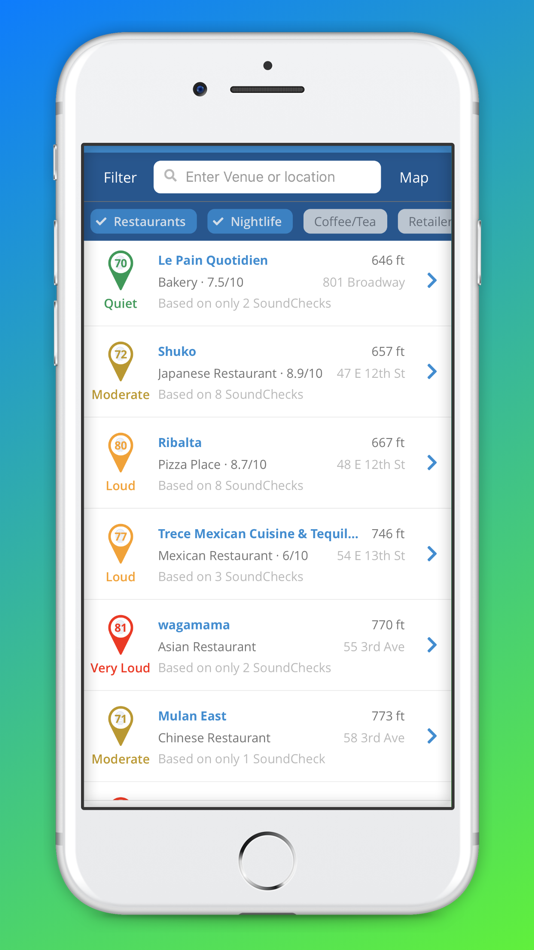 #2. SoundPrint, Find A Quiet Place (iOS) 由: Soundprint LLC
