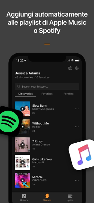 ‎SoundHound - Ricerca musicale Screenshot