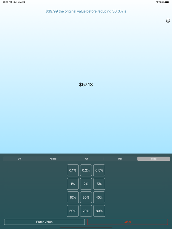 Devalluator Calculation Tool iPad screenshot 6 - Finance app