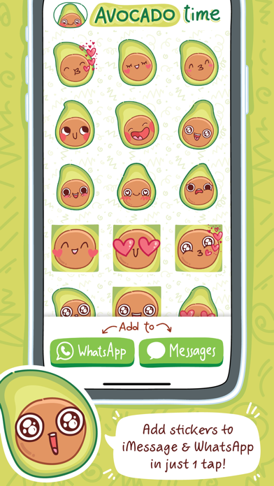 Avocado - cute stickers! screenshot 2