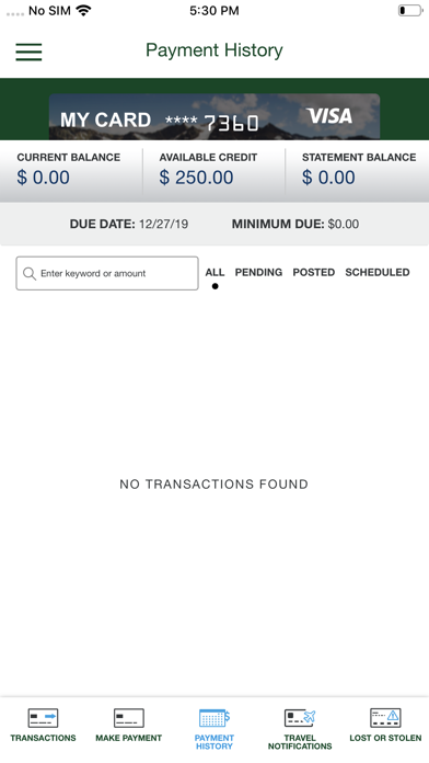 Wyrope FCU Credit Screenshot