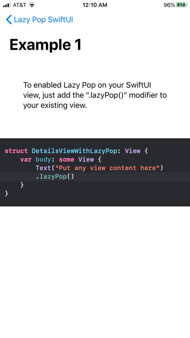 Lazy Pop SwiftUI Demoのおすすめ画像3