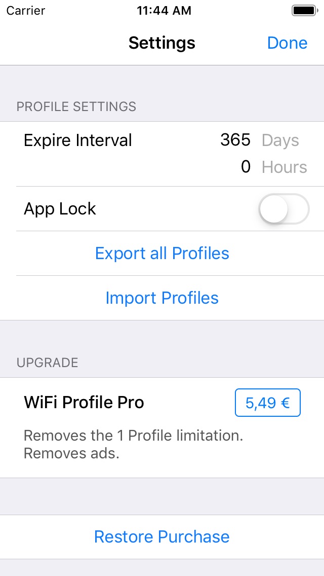 iPhone screenshot