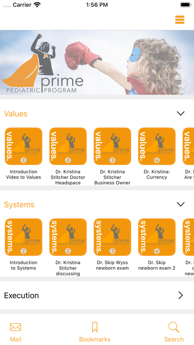 Prime Pediatric Program Screenshot