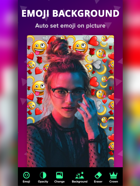 Screenshot #4 pour Emoji Background Photo Editor