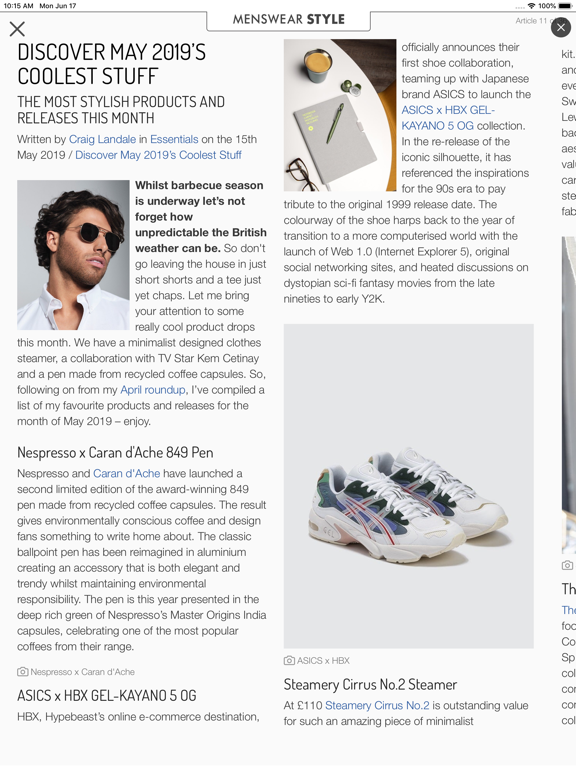 Menswear Style iPad screenshot 5 - Lifestyle app