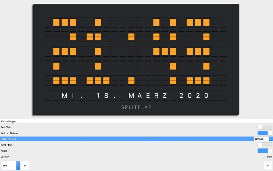 #2. SplitFlap (macOS) 由: Rico Obrist
