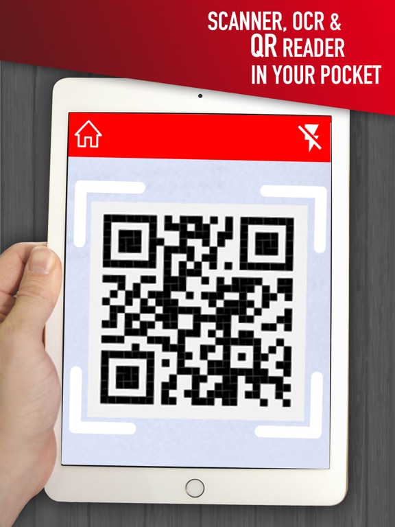 QR code reader for PDF scanner iPad screenshot