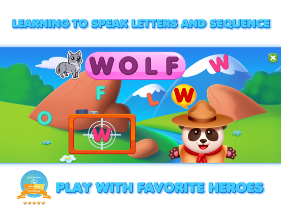 Kinderspellen:leer ABC-letters iPad app afbeelding 7