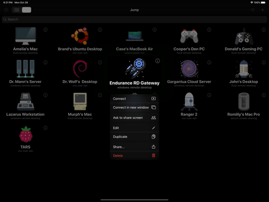 Screenshot #2 for Jump Desktop (RDP, VNC, Fluid)