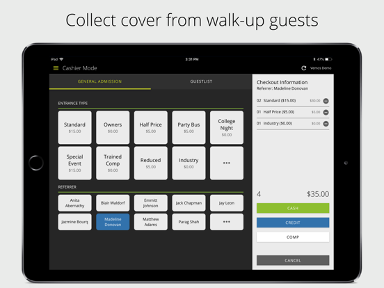 Vemos - Venue Management iPad screenshot 4 - Business app
