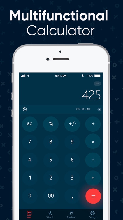 Calculator + Equation Solver