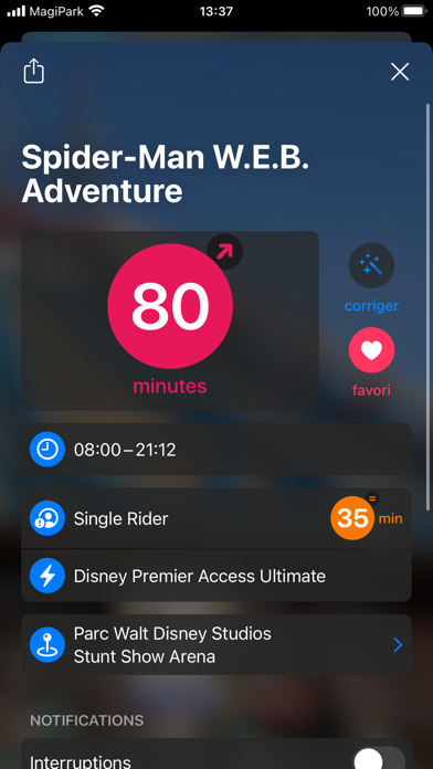 Screenshot #1 pour MagiPark pour Disneyland Paris