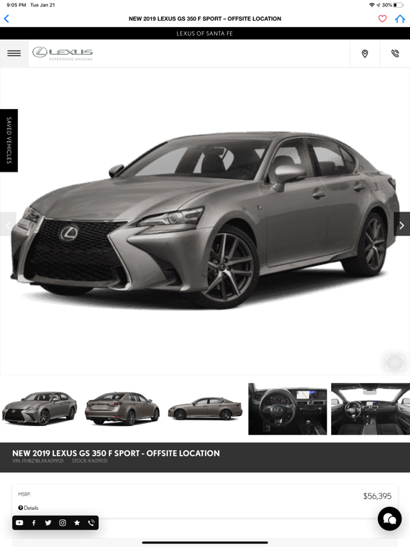 Lexus of Santa Fe iPad screenshot 4 - Shopping app