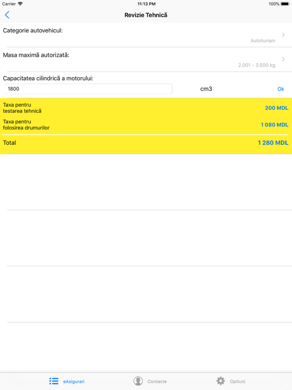 eAsigurari iPad screenshot