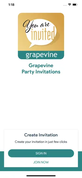 Game screenshot Grapevine Party Invitations apk