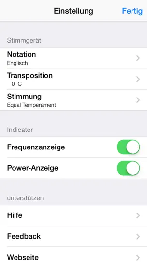 Screenshot von Stimmgerät By Piascore auf dem iPhone 4