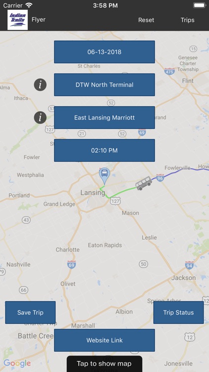 Indian Trails Bus Tracker