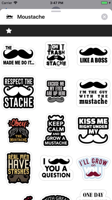 Moustache - Mustache Stickers screenshot 2