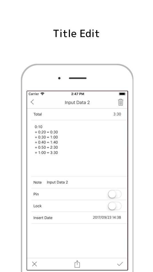 #5. TimeCalc+ Save and Load (iOS) Podle: Atsushi Ezaki