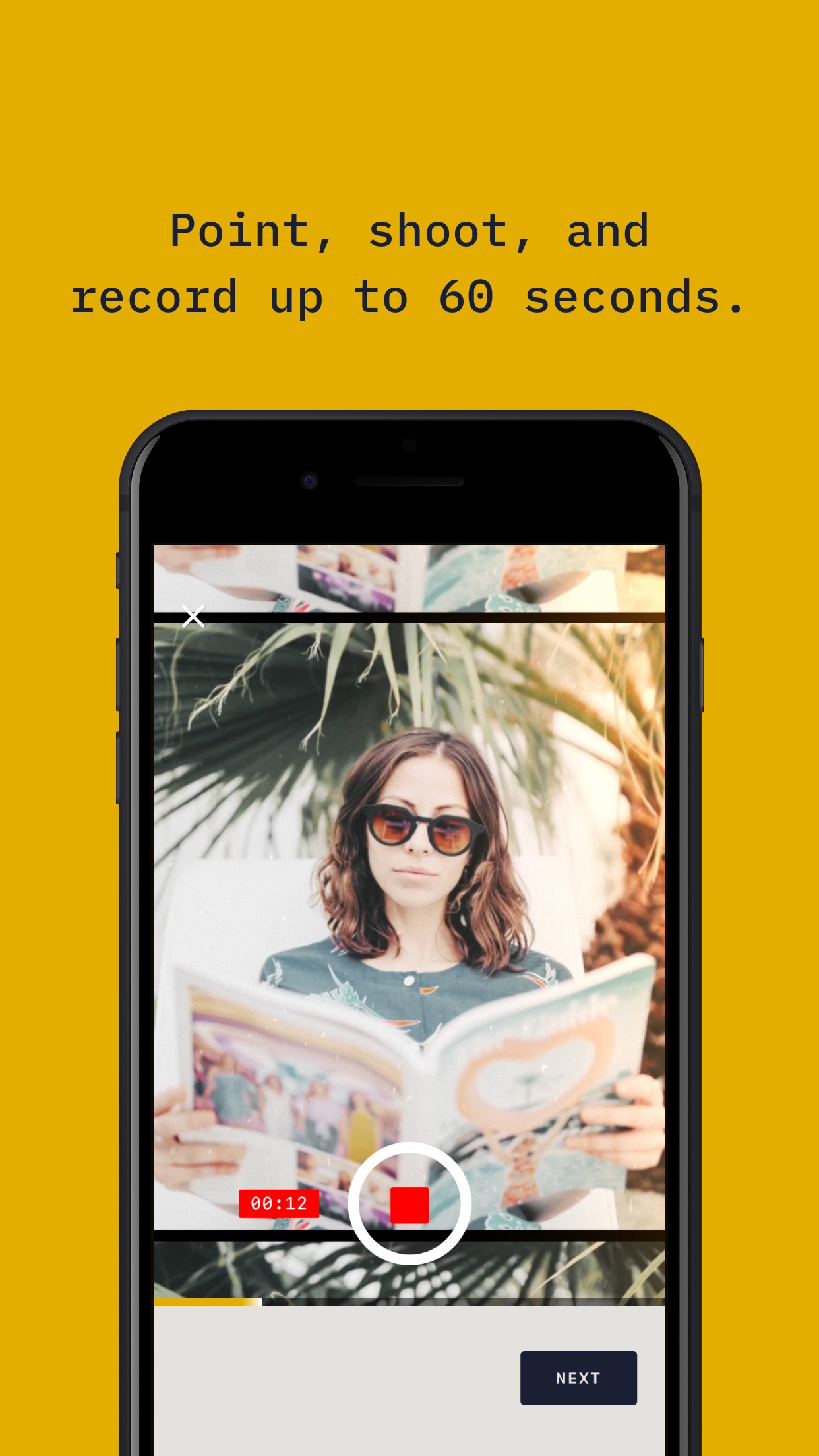 Screenshot do app RTRO - Camera by Moment