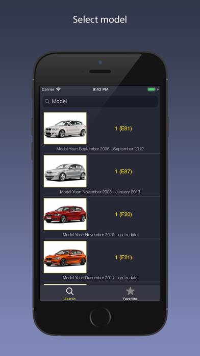 AutoParts for BMW cars Screenshot