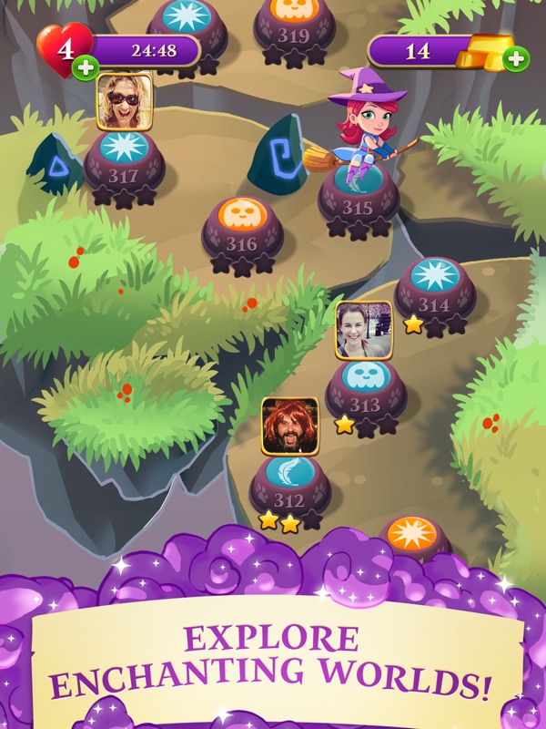 Bubble Witch 3 Saga screenshot 9