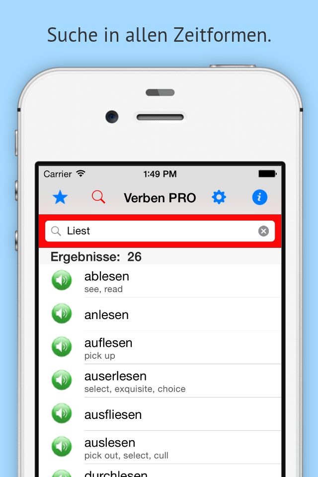 Verben PRO screenshot 2