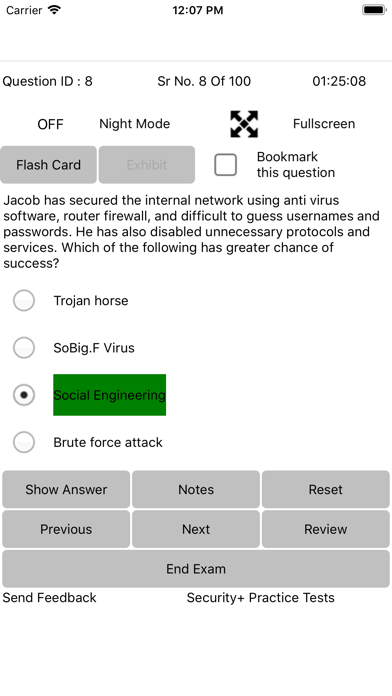 Exam Sim For Security Plus Screenshot