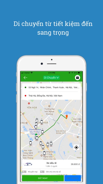 Grap Việt - Đặt Car Bike Taxi screenshot-7