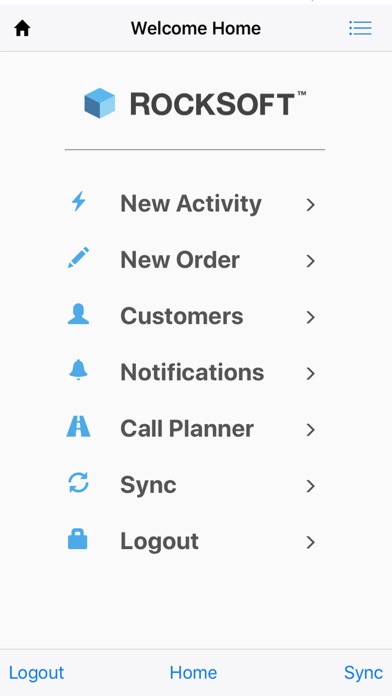 Screenshot #1 pour Rocksoft Mobile Application