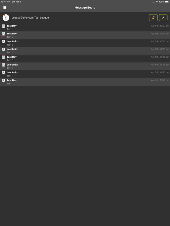 League Golfer iPad screenshot 2 - Sports app