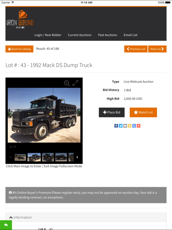 Screenshot #4 pour Iron Bound Auctions