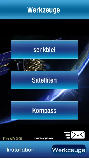 Screenshot von SatCatchr Parabolantenne Setup auf dem iPhone 10