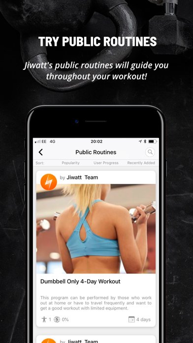 Jiwatt - Workout Log & Coach screenshot 2