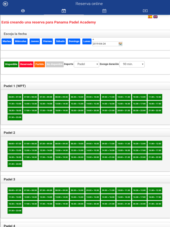 Screenshot #5 pour Panama Padel Academy