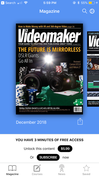 Videomaker Magazine Screenshot
