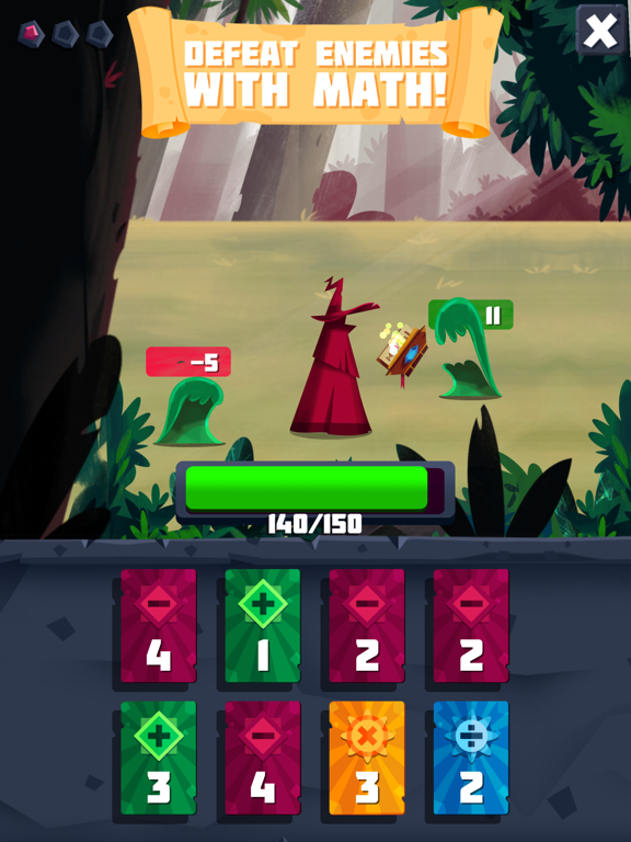 Screenshot #1 for Arithmagic - Math Wizard Game