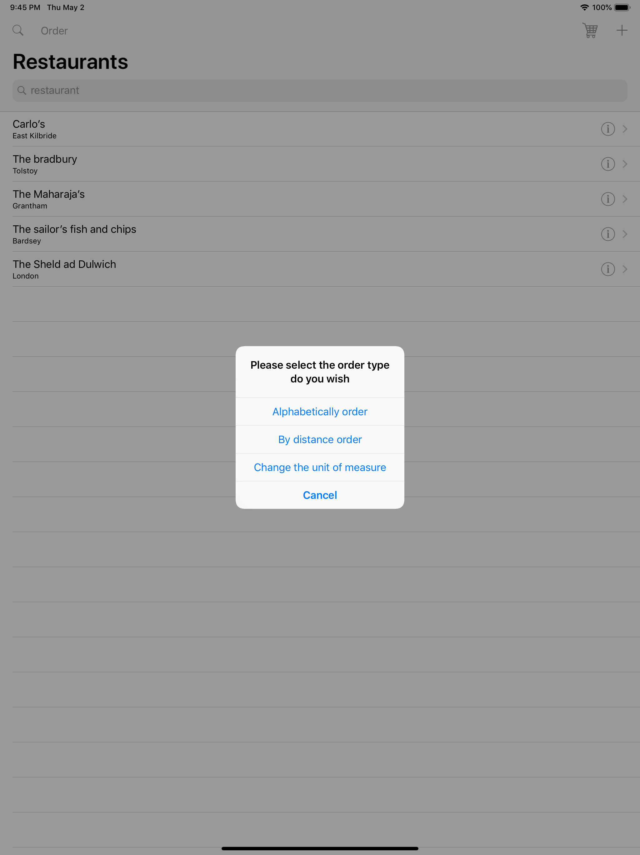 iRestaurants screenshot 13