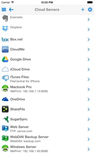 Screenshot von FileCentral For IPhone auf dem iPhone 5