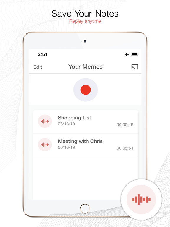 Screenshot #5 pour Voice Recorder App - VRA