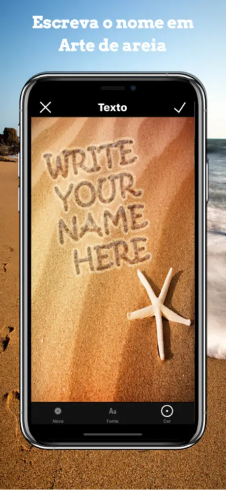 Write Name on Sand – Name Art